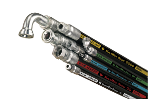 A bouquet of Eaton hydraulic hose assemblies