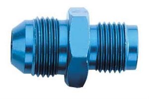 Blue anodized aluminum adapter for high performance applications